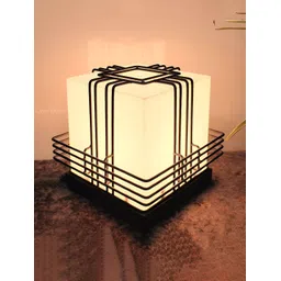 Lyse Decor Grey & White Textured Metal Wired Square Outdoor Lamps-picture-52