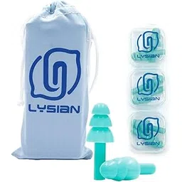 LYSIAN Ear Plugs For Sleeping Swimming Shooting - Silicone Noise Cancelling Earplugs 3 Pairs Individually Wrapped 32Db Highest Nrr-picture-26
