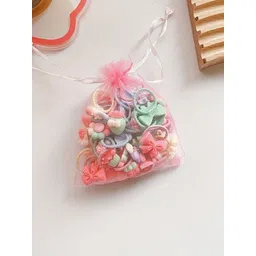 LYTIX Girls Set Of 20 Fruity Bowknot Hair Ties - Assorted-picture-16
