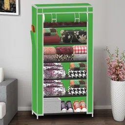 lyzoo 6 Shelf Plastic PVC Collapsible Wardrobe-picture-22