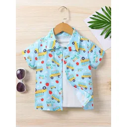 M J Fashion Unisex Kids Relaxed Polka Dot Printed Casual Shirt-picture-25