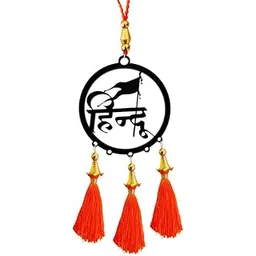 M Men Style Acrylic - Hindu Text Car Hanging Car Rear View Mirror Decor Ornament Accessories Good Luck Dream Catcher Positive Vibes Balcony, Gift, Car, Wind Chimes, Room (Hindu) 1 Pcs, Black LA638-picture-15