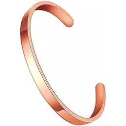 m men style Adjustable Mens Plain Handmade Brilliant Finish Punjabi Sikh HEALING - GIFT Cuff Kada Copper Brown Bracelet For Men And Women SKa2022207-picture-11