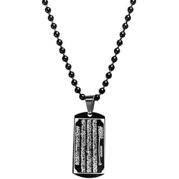 m men style Arabic Words Ayatul Kursi Islamic Muslim Souvenir Ramadan Gifts Stainless Steel Pendant Necklace Chain For Men And Women-picture-21