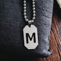 m men style Initial M Letter Necklace Personalized Letter Charm Pendant Jewelry Gift Sterling Silver Stainless Steel Pendant-picture-10