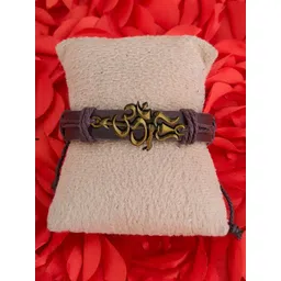 M Men Style Men Lord Shiva Mahadev Leather Wraparound Bracelet-picture-27