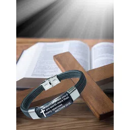 M Men Style Men Stainless Steel Inspirational Wraparound Bracelet-picture-35