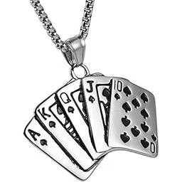 m men style Mens Hiphop Creative Design Fashion Jewelry Playing Poker Cards Silver Alloy,Metal Pendant Necklace Chain For Men And Women SPn20230114-picture-32