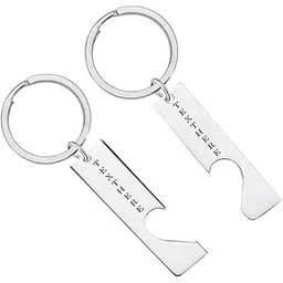 m men style Personalized Custom Message Bar Keyring - Your Unique Name Jewelry Silver Stainless Steel Keychain For Men And Women-picture-47