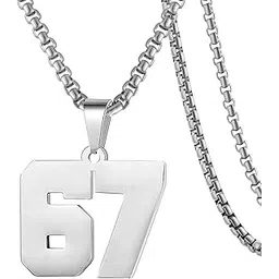m men style Personalized Jersey Number Necklaces For Mens,Athletes Stainless Steel Sport Number Pendant Chain For Boys Baseball/Basketball/Football Team Inspiration Jewelry-picture-44