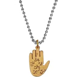 m men style Religious Shiha Islam Ali Charm Gold Stainless Steel Cotton Dori Pendant Necklace Chain For Men And Women SPn2023090-picture-33