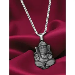 M Men Style Rhodium-Plated Quirky Pendants with Chains-picture-36
