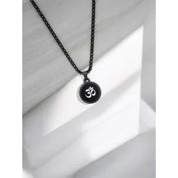 M Men Style Stainless Steel Religious Lord Shiv Om Aum Locket Pendant-picture-10