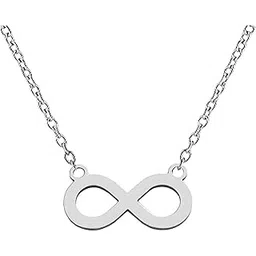 m men style Valentine Gift Infinity Beautiful Locket Silver Stainless Steel Pendant Necklace Chain For Men And Women-picture-33