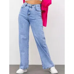 M MODDY Women Comfort Wide Leg High-Rise Jeans-picture-26