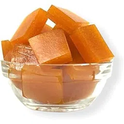 M VEGONEE Khatta Meetha Aam Papad Slice Toffee Candy Dried Mango Pulp Jelly Fruit Candies Aamawat Katli Bar After Meal Mouth Freshener Family (200 gram)-picture-21