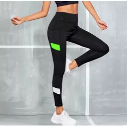 m7 by metronaut Solid Women Black Tights-picture-13