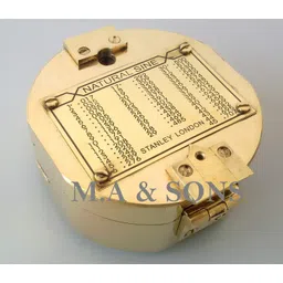 M.A & SONS Brass Brunton Magnetic Compass, 3 inch image 2