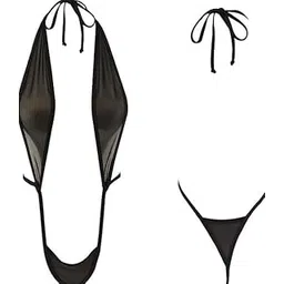 m.a.1 Women's Two-Piece Halter Neck Swimsuit,Tie-Up Style-picture-28