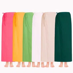 Maa Manosha pure cotton random colour petticoat guaranteed fast colour (pack of 2)025 Cotton Blend Petticoat-picture-32