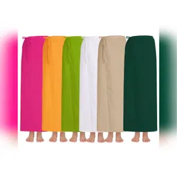 Maa Manosha pure cotton random colour petticoat guaranteed fast colour (pack of 2)041 Cotton Blend Petticoat-picture-33