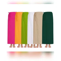 Maa Manosha pure cotton random colour petticoat guaranteed fast colour (pack of 2)043 Cotton Blend Petticoat-picture-31