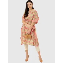 Maaesa Green Floral Print Kurta-picture-37