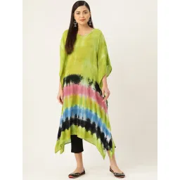 maaesa Green Printed A Line Kaftan-picture-39