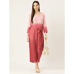 maaesa Maroon Tie & Dye Jumpsuit image 4