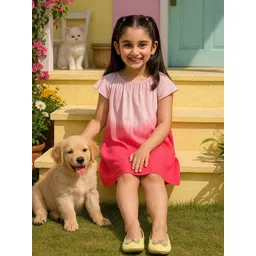 Maaesa Tie and Dye Dyed A-Line Dress image 5