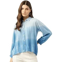 maaesa Tie-Dye Rayon Loose Fit Formal/Casual Loosefit Shirts-picture-20