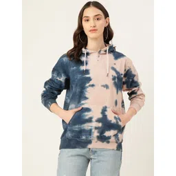 Maaesa Women Tie Dye Hooded Cotton Sweatshirt-picture-32