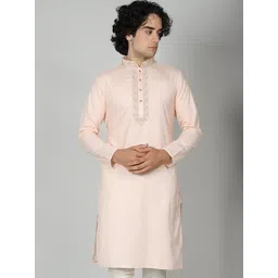 MAAHI FABS Embroidered Mandarin Collar Cotton Straight Kurta-picture-18