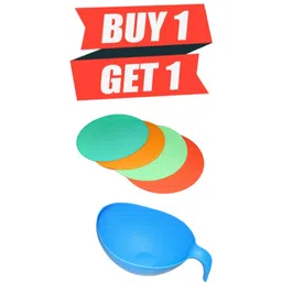 maaki Strainer Bowl and Premium Silicone Trivets (Pack of 4) Essential Kitchen use Matty finishing for stainer, Hexagon shaped Trivet-picture-29