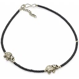 maalgodam White Metal Ghungroo Anklet for Women | 9"+1" Extension Inch Traditional Sound Payal-picture-26