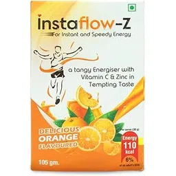 Maandev Lifecare Instaflow-Z Orange Flavoured Energy Drink Mix with Vitamin C and Zinc, 105g (Pack of 2pc)-picture-18