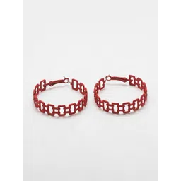 Maansh Contemporary Hoop Earrings image 2
