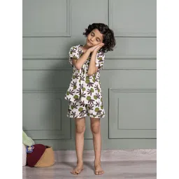 MABISH by Sonal Jain Boys Printed Cotton Shirt With Shorts Night Suit-picture-18