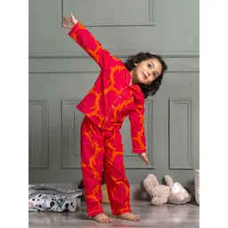 MABISH by Sonal Jain Unisex Kids Printed Night suit-picture-19