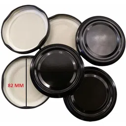machak Glass Jar Lids Only 82mm For 82 mm Mouth Jars Black 3.5 inch Lid-picture-14