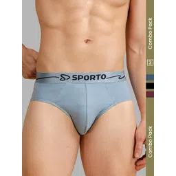MACHO Pack Of 3 Basic Brief-picture-39