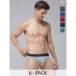MACHO Sporto Pack Of 6 Mid Rise Cotton Hipster Briefs MCH-BRI-M1010-MULTI1-XL-6PC-picture-41