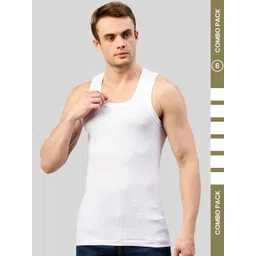MACHO Sporto Pack Of 6 Pure Cotton Scoop Neck Basic Vests-picture-36