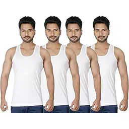 macho Vest Pack of 4 White-picture-12