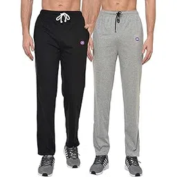 Cotton Blend Regular Fit Men Pajamas(Pack of 2-MACK632083)-image-26