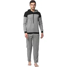 Mack Jonney Cotton Blend Track suit Co-ord Set For Men With Hodded Full Sleeve T-Shirt and Track Pant-VJ-MNS-TTP-GROUP18-picture-31