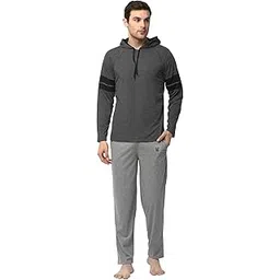 mack jonney Cotton Blend Track suit Co-ord Set For Men With Hodded Full Sleeve T-Shirt and Track Pant-VJ-MNS-TTP-GROUP19-picture-20