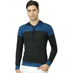 mack jonney Cotton Blended Regular Fit Full Sleeve Hooded Neck T-Shirts for Men's-picture-33