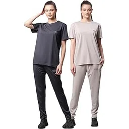mack jonney Dryfit Lycra Solid Tracksuit Co-ord Sets for Women (Pack of 2)-DRYFIT_T_D10_BLU_OLV_004-P-picture-37