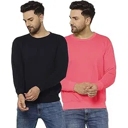 mack jonney Fleece Round Neck Sweatshirt for Men (Pack of 2)-SW_RN_NVY_OLV_02-P-picture-37